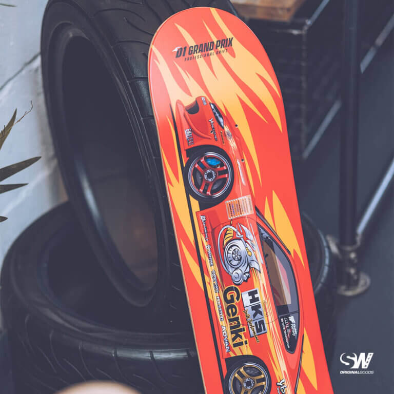 Genki HKS Nissan Silvia S15 'Nob Taniguchi' Premium JDM Skate Deck SaitoWorks
