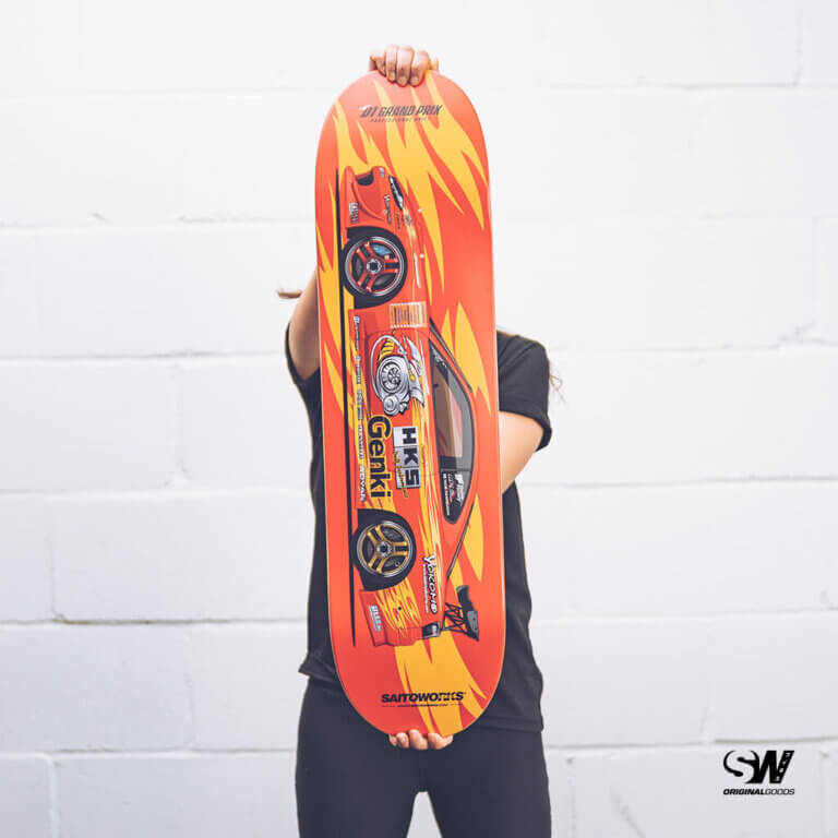 Genki HKS Nissan Silvia S15 'Nob Taniguchi' Premium JDM Skate Deck SaitoWorks