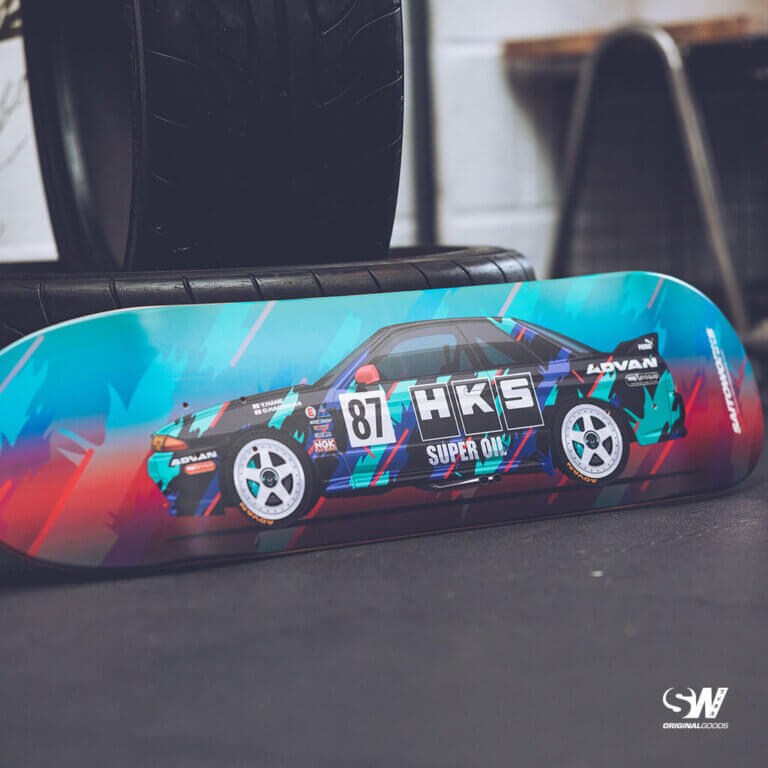 HKS Super Oil Group A Nissan Skyline R32 GTR Premium JDM Skate Deck SaitoWorks