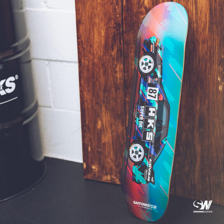 HKS Super Oil Group A Nissan Skyline R32 GTR Premium JDM Skate Deck SaitoWorks