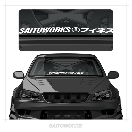 SaitoWorks ® フィネス Lower Windshield Banner