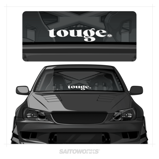 SaitoWorks 'Touge Touge' Lower Windshield Banner