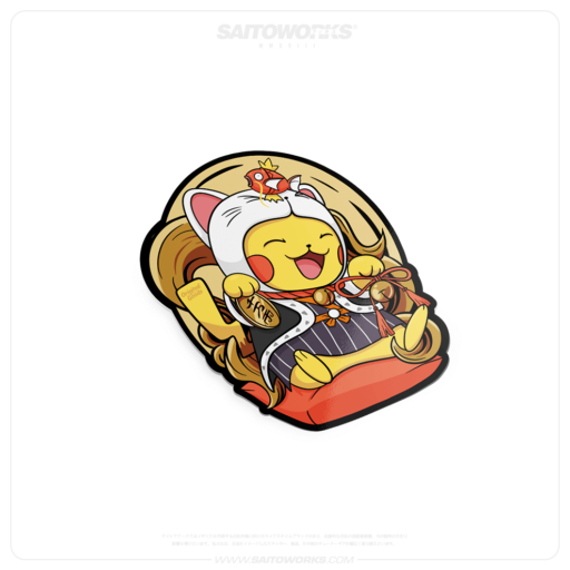 Lucky 9 Maneki-Neko Sticker