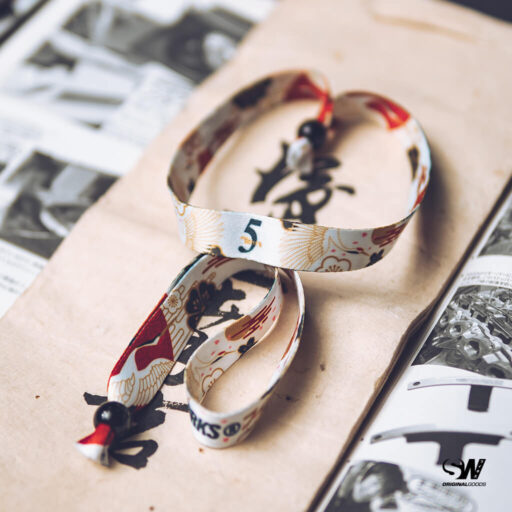 Alternative view of 5 Year Anniversary Majestic Crane Shiro お祭り Wristband Bracelet