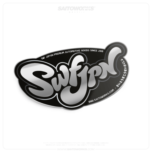 Club SWFJPN Chromium Automotive Goods Japan Sticker