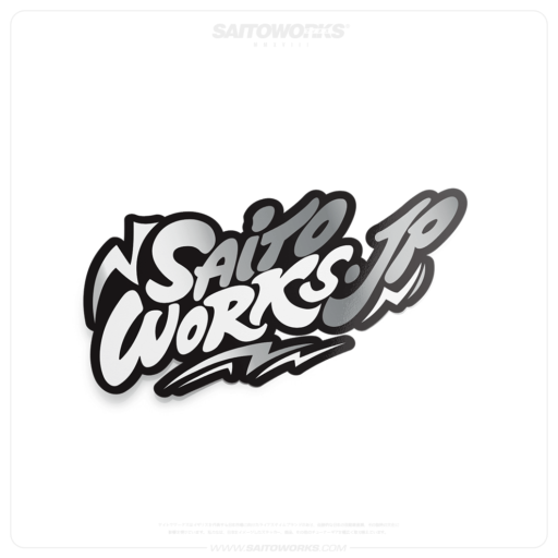 SAITOWORKS.JP® Shiro Chrome Japan Sticker