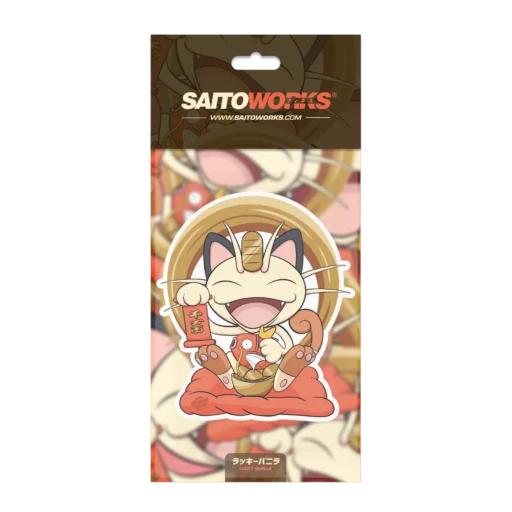 Maneko Lucky Cat Meow Cosplay Car Air Freshener - Vanilla