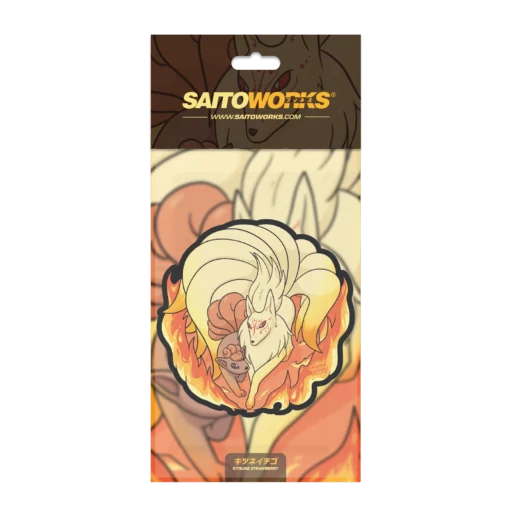 Kitsune Blaze Car Air Freshener - Strawberry