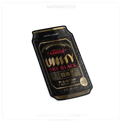 UNITY 'Dry Black' Japanese Beer Sticker