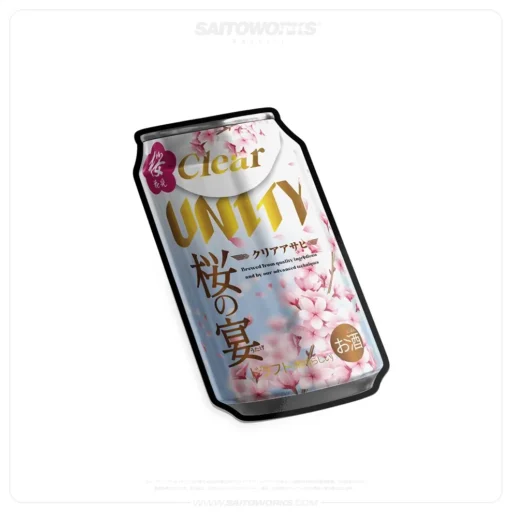 UNITY 'Clear' Japanese Beer Sticker
