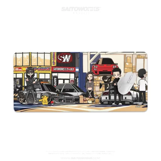 SAITOWORKS® 'UP GARAGE Tokyo Nights' XXL Mouse Pad