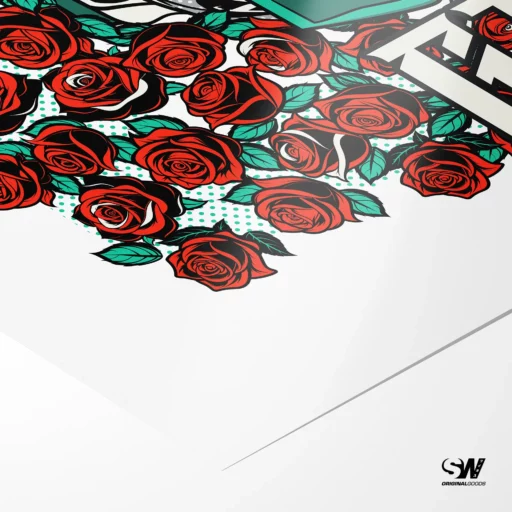 Alternative view of 86 Field of Roses Fine Art Poster Print