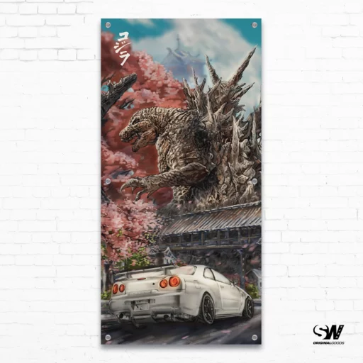Godzilla 'Minus One' Garage Workshop Banner