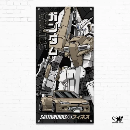 Gundam Rocket Bunny S15 Garage Workshop Banner