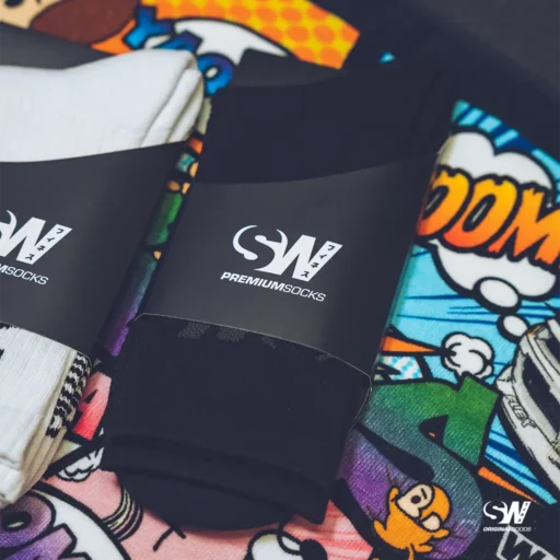 Alternative view of SAITOWORKS® Premium Driving Crew Socks - Black