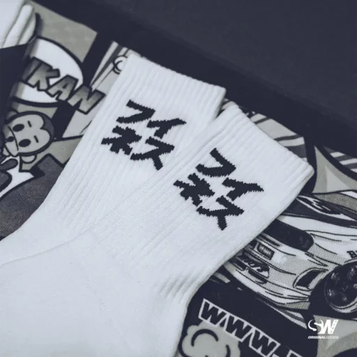 Alternative view of SAITOWORKS® Premium Driving Crew Socks - White