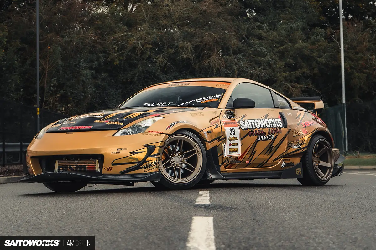 A Golden Tribute | Liam Green's 350z • SAITOWORKS®