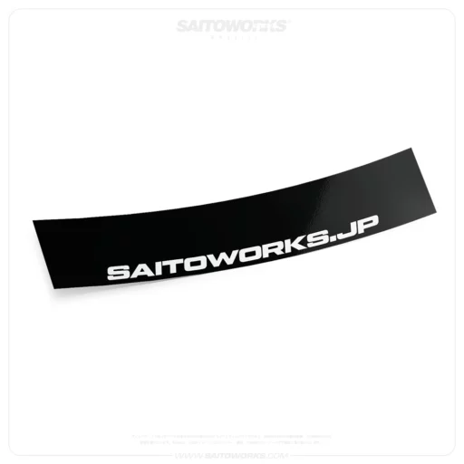 Alternative view of SAITOWORKS.JP Drifter Sunstrip Windshield Banner