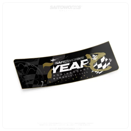 SAITOWORKS® 7 Year Anniversary Kuro Slap Sticker