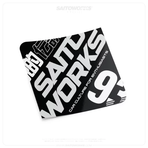 SAITOWORKS Kaizen Black Japan Sticker