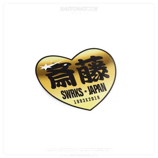 SAITOWORKS 'Heart of Gold' Japan Sticker
