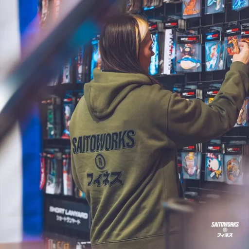 Alternative view of SAITOWORKS® Osaka Akira 'Oribu Green' Oversized Hoodie