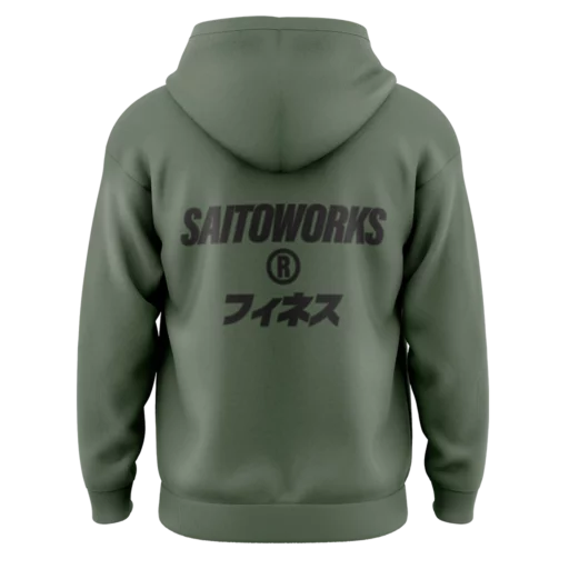SAITOWORKS® Osaka Akira 'Oribu Green' Oversized Hoodie