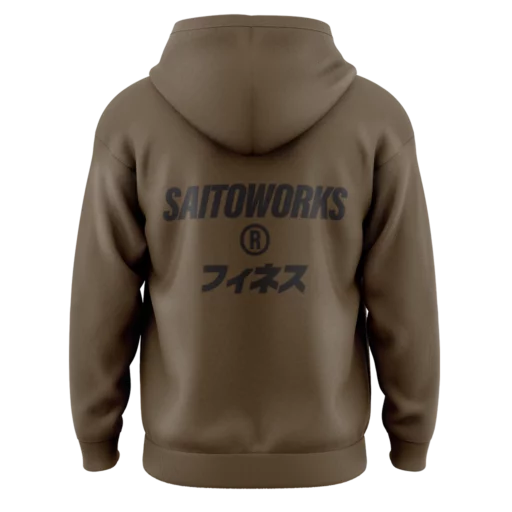 SAITOWORKS® Osaka Akira 'Kurumi Brown' Oversized Hoodie