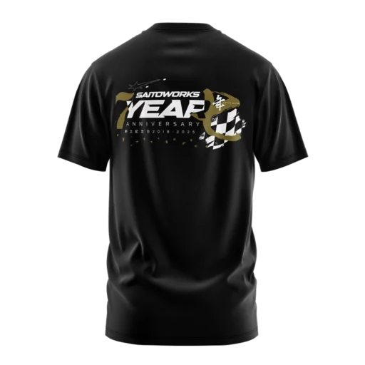 SAITOWORKS® 7 Year Anniversary Black Oversized Tee