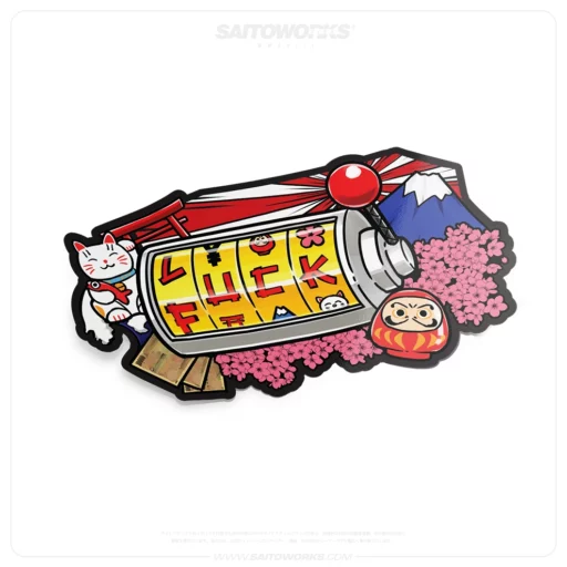 Luck F*ck Slot Machine Sticker