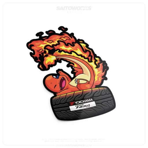 Flaming Advan Neova Sticker